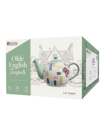 Olde English Teapot 1.1L Gift Boxed in Brush Stroke