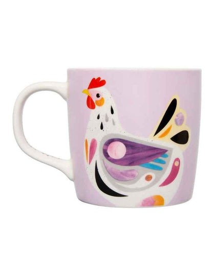 Pete Cromer Barn Friends Chook Mug 375ml Gift Boxed  in Purple