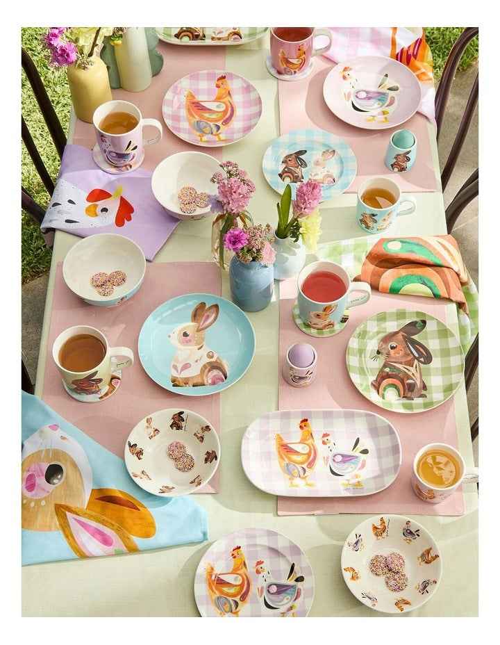 Pete Cromer Barn Friends Set of 4 Reversible Placemats 43x28cm Set of 4 in Multi