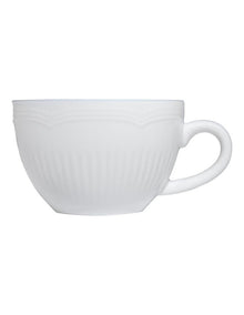 White Basics Rococo Demi Cup & Saucer 90ml in White