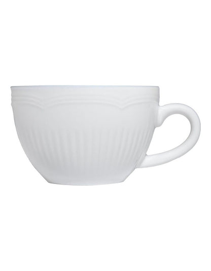 White Basics Rococo Demi Cup & Saucer 90ml in White