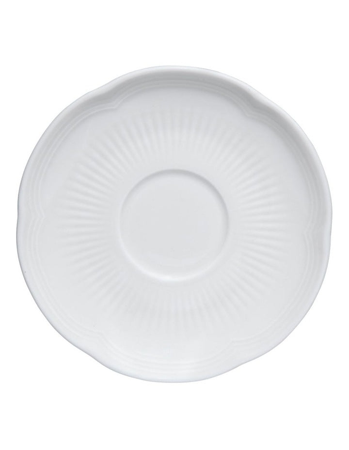 White Basics Rococo Demi Cup & Saucer 90ml in White