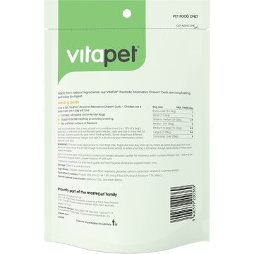 Vita Pet Chewz Chewin' Curls Dog Treats Chicken 6 pack