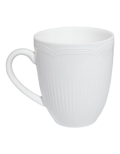 White Basics Rococo Coupe Mug 390ml in White