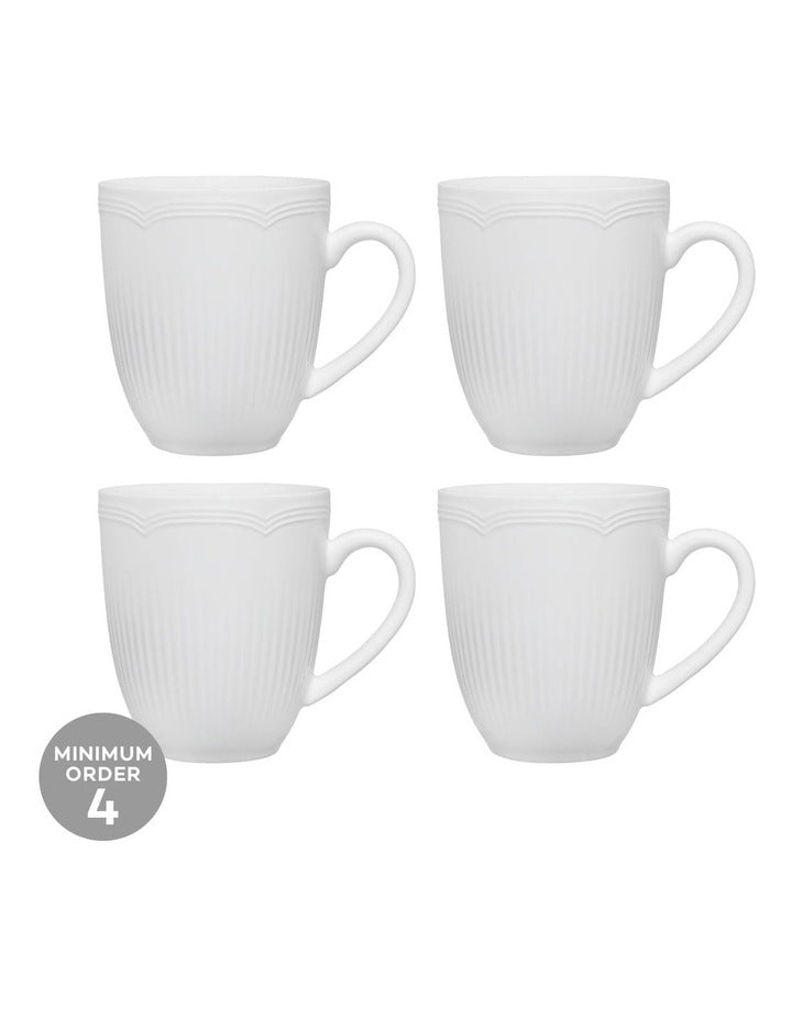 White Basics Rococo Coupe Mug 390ml in White