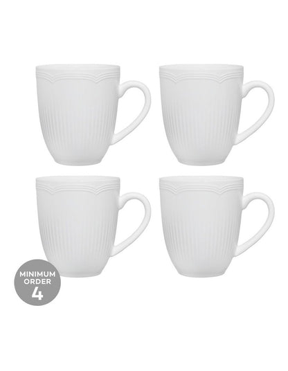 White Basics Rococo Coupe Mug 390ml in White