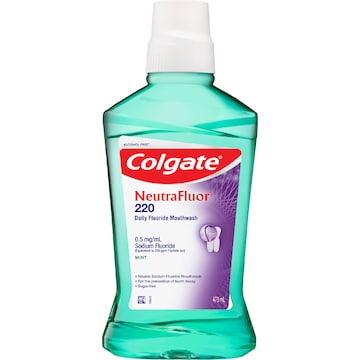 Colgate Mouthwash Mint Neutrafluor 220 Daily Fluoride 473mL
