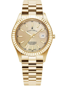 Swiss Inspiration Stainless Steel Strap Watch 40mm in Gold