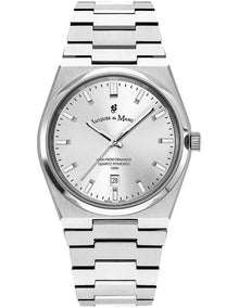 Swiss Horizon Water Resistant Stainless Steel Watch 41mm 100m in Silver