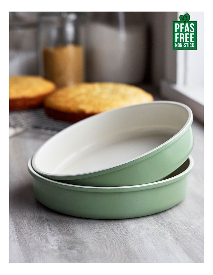 Reserve Round Cake Pan 23cm  Sage PFAS-free ceramic non-stick