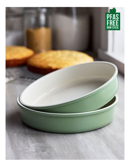 Reserve Round Cake Pan 23cm  Sage PFAS-free ceramic non-stick