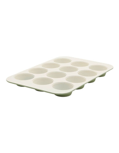 Reserve 12 Cup Muffin Pan PFAS-free ceramic non-stick in Sage