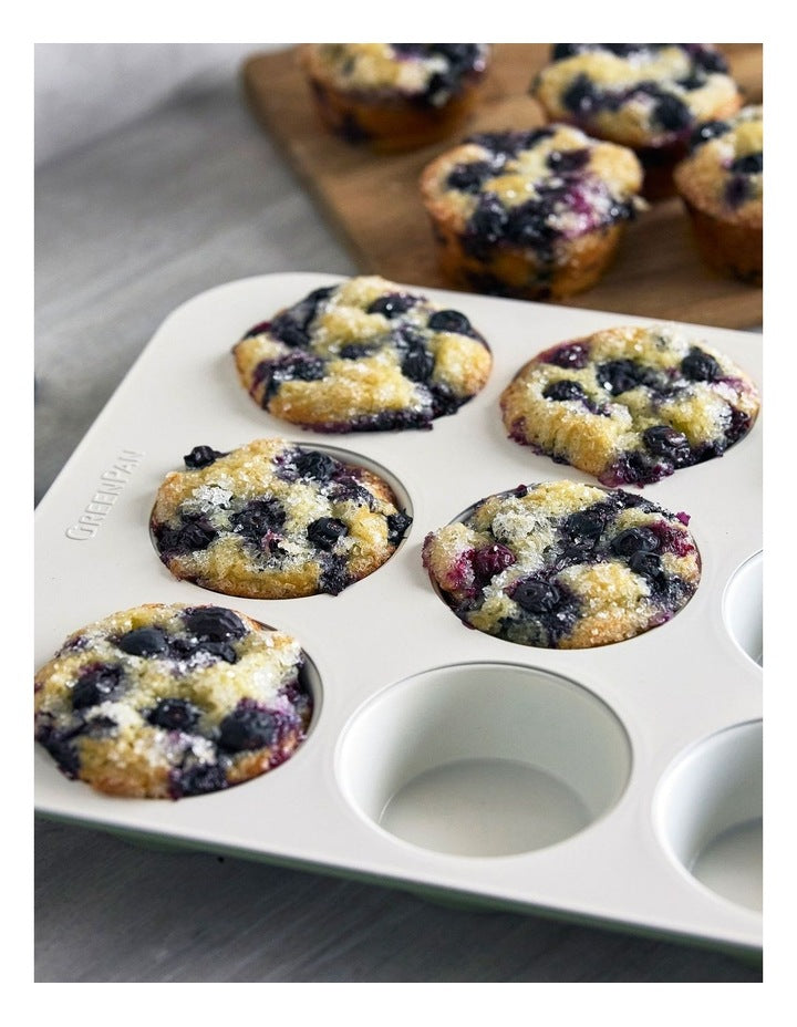 Reserve 12 Cup Muffin Pan PFAS-free ceramic non-stick in Sage