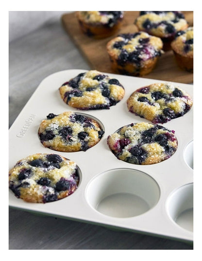 Reserve 12 Cup Muffin Pan PFAS-free ceramic non-stick in Sage