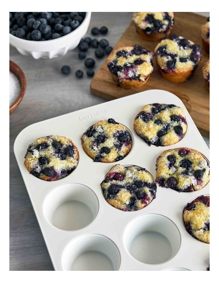 Reserve 12 Cup Muffin Pan PFAS-free ceramic non-stick in Sage