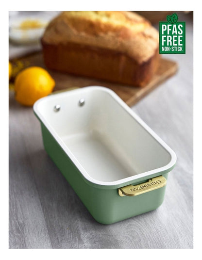 Reserve Loaf Pan 23cm with handles PFAS-free ceramic non-stick in Sage
