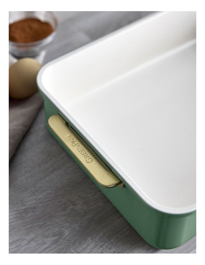 Reserve Rectangular Cake Pan 30cm x 25cm  Sage PFAS-free