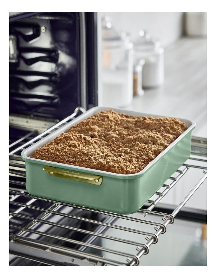 Reserve Rectangular Cake Pan 30cm x 25cm  Sage PFAS-free