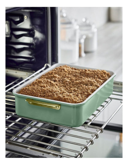 Reserve Rectangular Cake Pan 30cm x 25cm  Sage PFAS-free