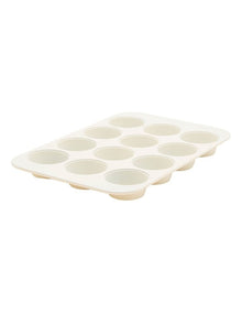 Reserve 12 Cup Muffin Pan PFAS-free ceramic non-stick in Cream White