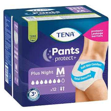 TENA Incontinence Pants Plus Night Size M 12 pack