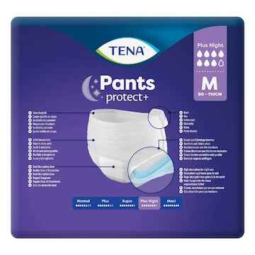 TENA Incontinence Pants Plus Night Size M 12 pack