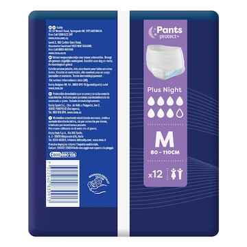 TENA Incontinence Pants Plus Night Size M 12 pack