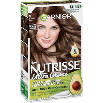 Garnier Nutrisse Hair Colour 5 Chocolate Brown each