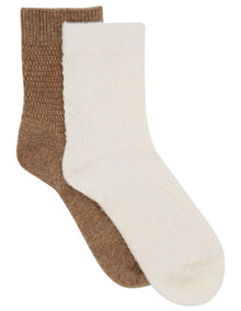 Waffle Winter Blend Crew Sock 2 Pack in Multi
