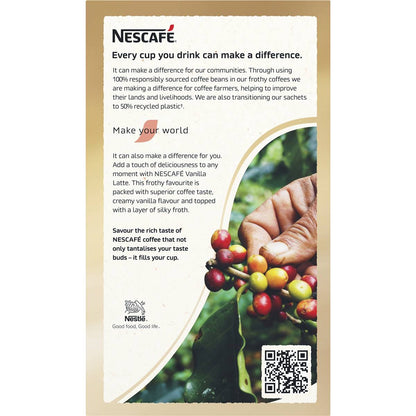 Nescafe Vanilla Latte Coffee Sachets 10 Pack
