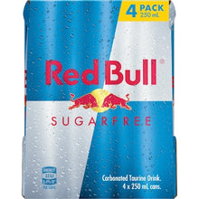 Red Bull Energy Drink Sugar Free 250mL x 4 pack