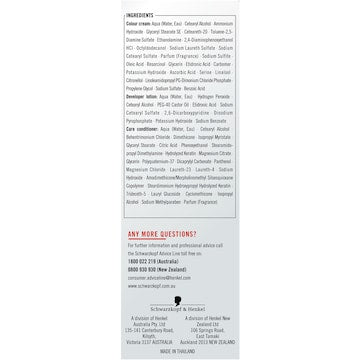 Schwarzkopf Live 1-1 Blue Black Permanent Hair Dye each