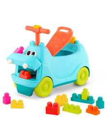 Ride On Hippo with Building Blocks