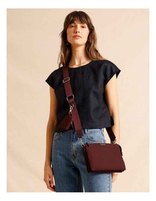 Reese Crossbody Bag in Bordeaux