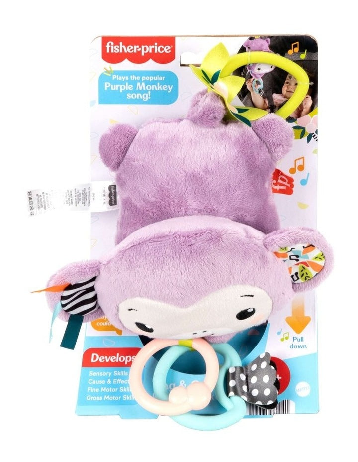 Sing And Go Purple Monkey Plush