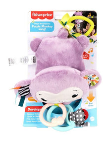 Sing And Go Purple Monkey Plush