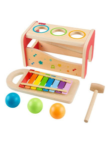 Wooden Pound And Tap Bench Xylophone