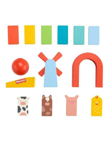 Wooden Domino Run Playset