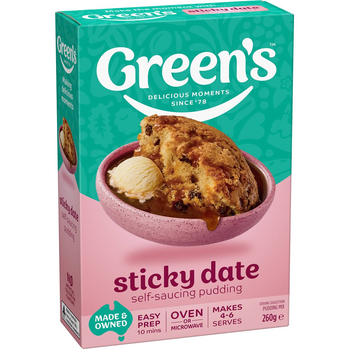 Green's Pudding Traditional Sticky Date 260g