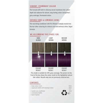 Schwarzkopf Live Purple Punk Permanent Hair Dye each