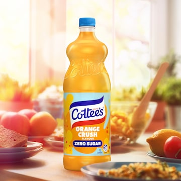 Cottee's Zero Sugar Orange Cordial Orange Crush Sugar Free 1L