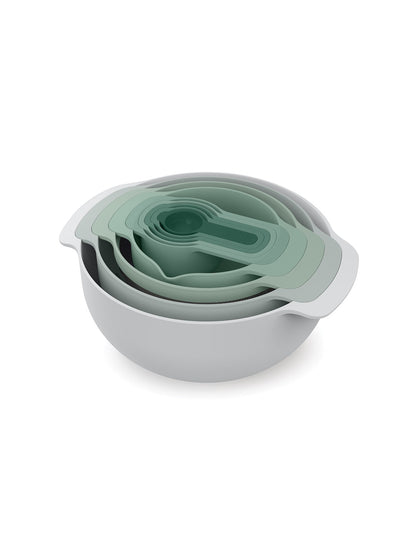 NEST 9 PLUS MIXING BOWL & MEASURING SET SAGE