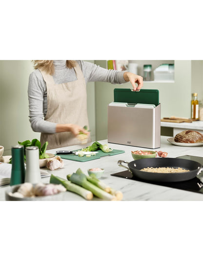 FOLIO EDITIONS CHOPPING BOARD SET OF 4 SAGE