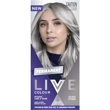 Schwarzkopf Live Silver Storm Permanent Hair Dye each