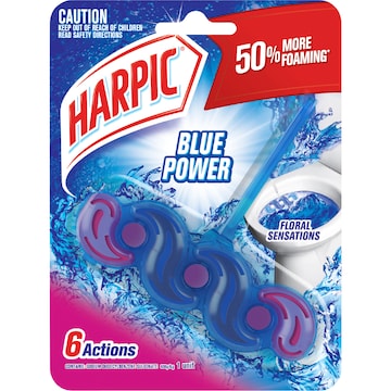 Harpic Blue Power Floral Sensations Toilet Cleaner Block each