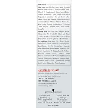 Schwarzkopf Live 3-0 Dark Brown Permanent Hair Dye each