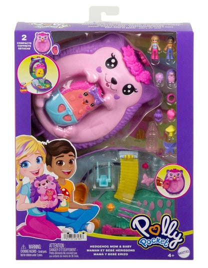 Hedgehog Mom & Baby Purse Playset