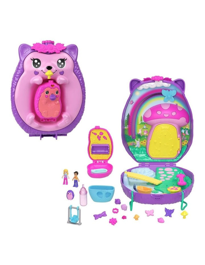 Hedgehog Mom & Baby Purse Playset