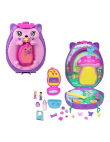 Hedgehog Mom & Baby Purse Playset
