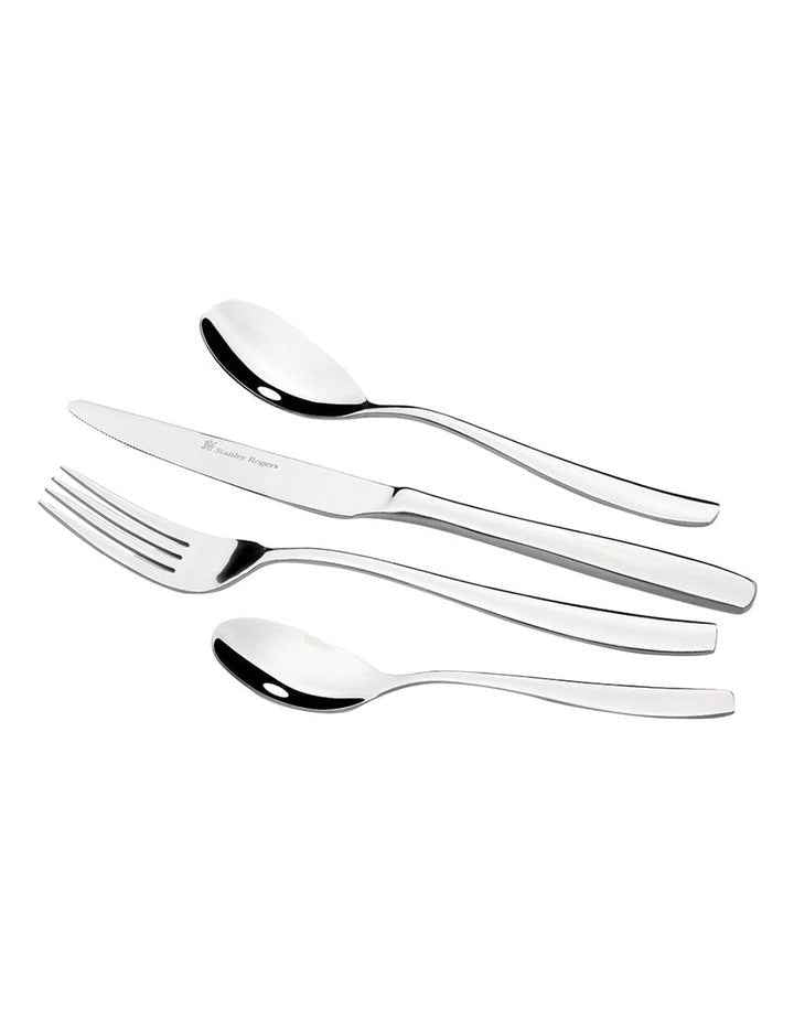 Amsterdam Cutlery Set 24 Piece in Silver